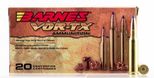 Barnes VOR-TX Ammunition 7mm-08 Remington 120 Grain Tipped TSX Boat Tail 20 Rounds